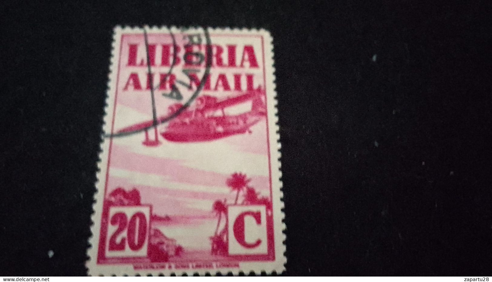 LİBERYA--1953-  10C.      DAMGALI   UÇAK - Liberia