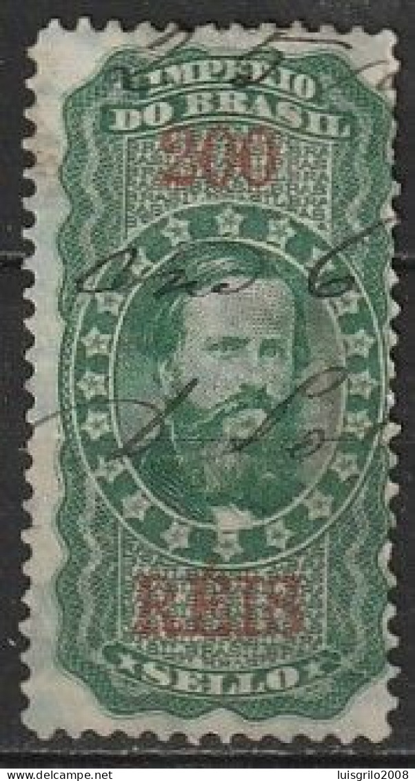 Revenue/ Fiscal, Brasil 1890 - Imposto De Sello. Império Do Brazil, 200 Reis - Portomarken