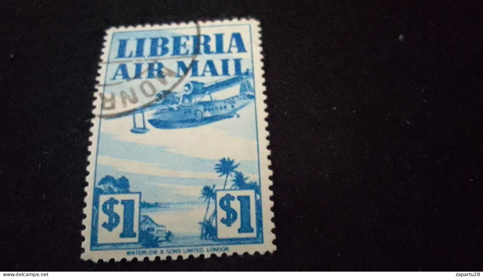 LİBERYA--1953-  10C.      DAMGALI   UÇAK - Liberia