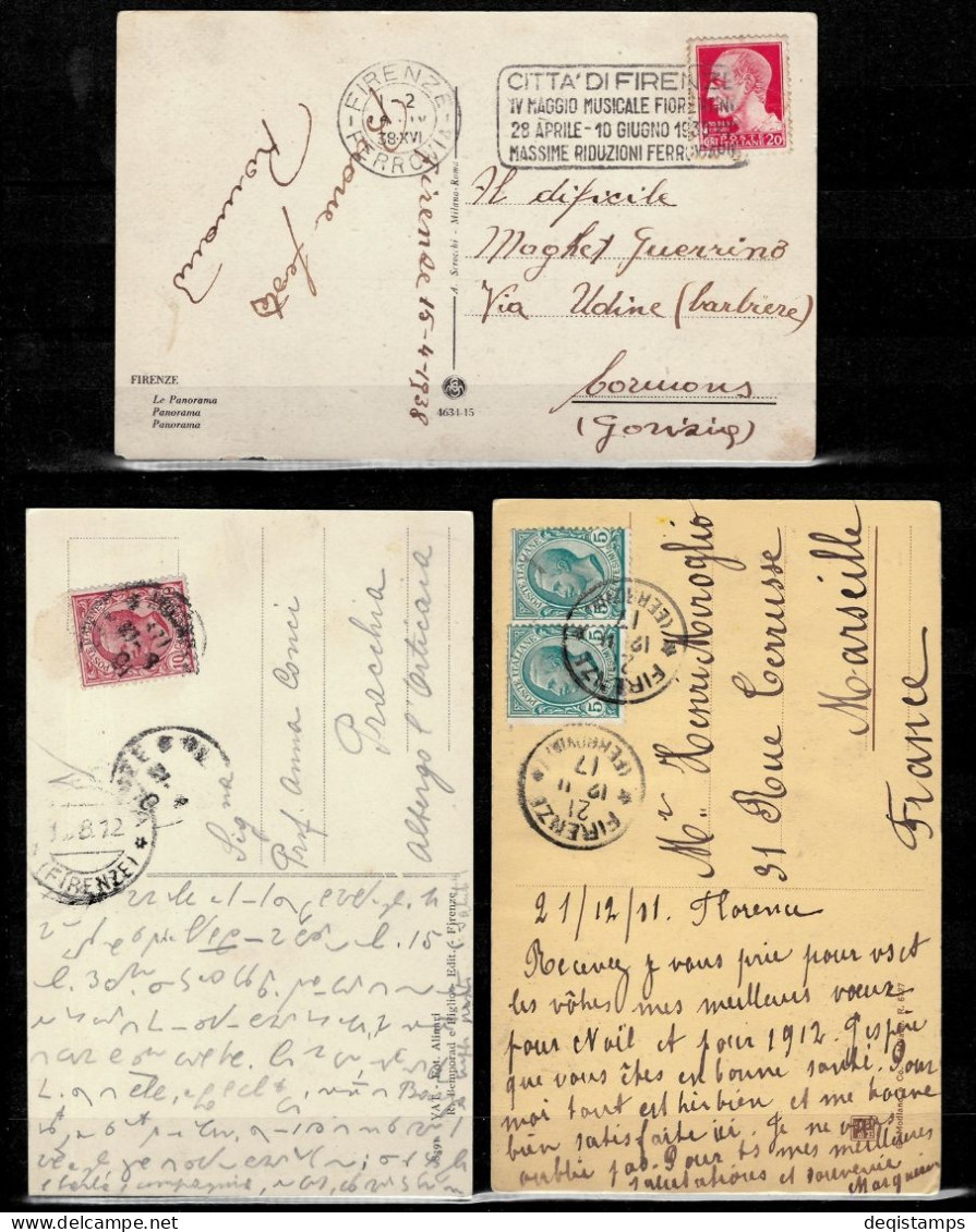 Italy / Firence 1910/30  Postcards - Colecciones Y Lotes