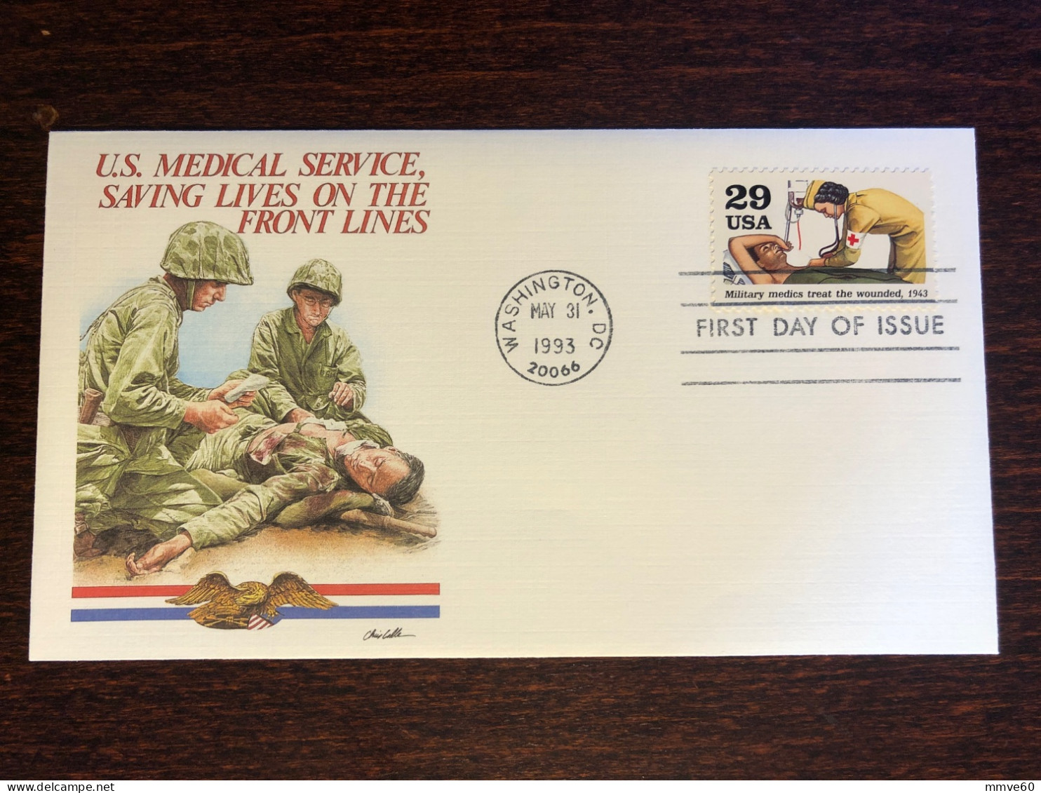 USA FDC COVER 1993 YEAR RED CROSS NURSE HEALTH MEDICINE STAMPS - 1991-2000