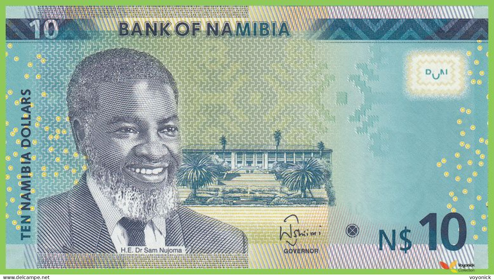 Voyo NAMIBIA 10 Dollars 2015 P16a B216a B UNC - Namibie