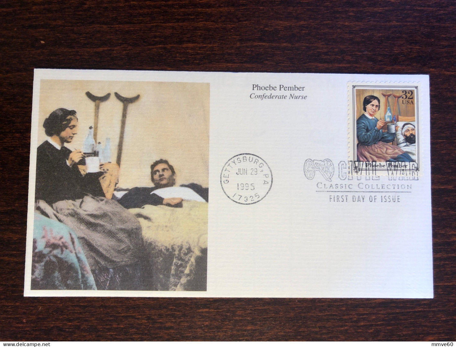 USA FDC COVER 1995 YEAR NURSE PEMBER HEALTH MEDICINE STAMPS - 1991-2000