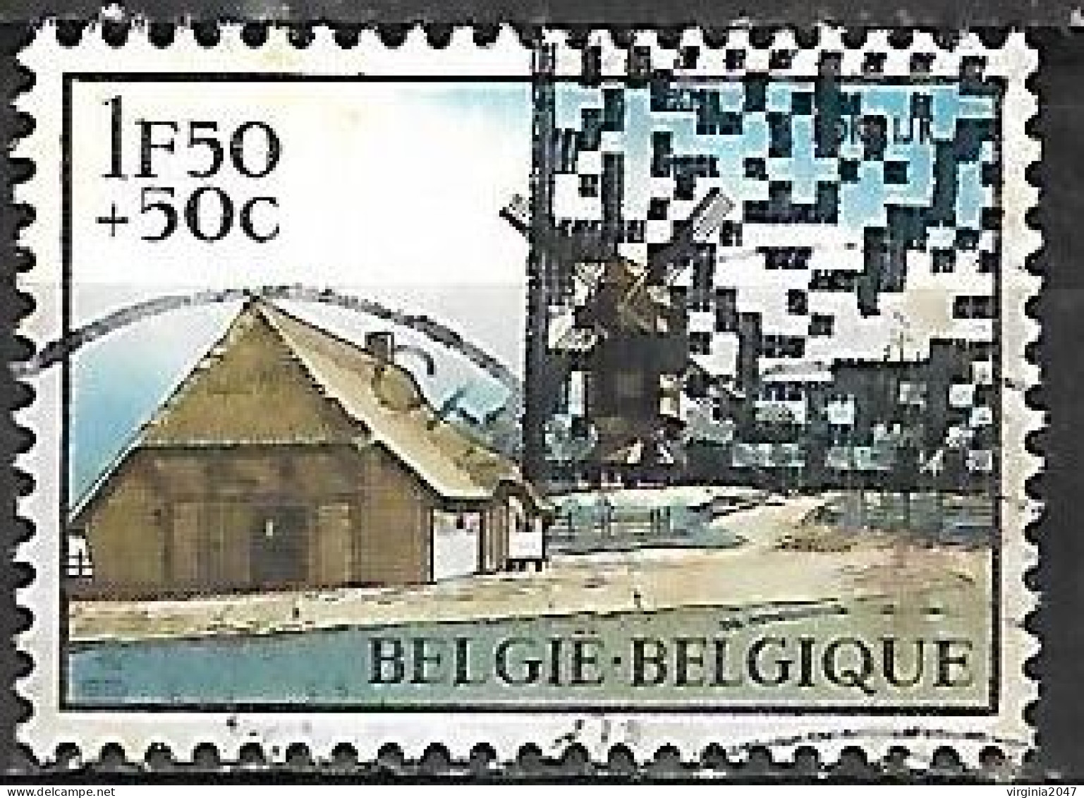 1970 Belgica Arquitectura Paisaje 1v. - Oblitérés