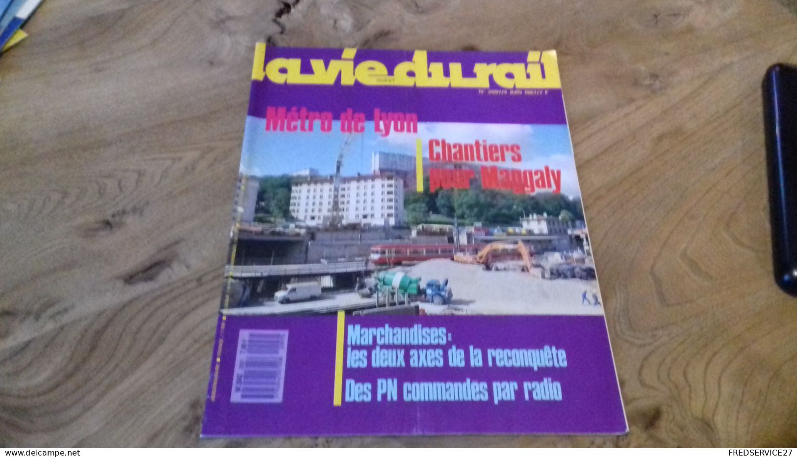 155/ LA VIE DU RAIL N° 2097  / JUIN 1987 / METRO DE LYON / CHANTIERS POUR MAGGALY - Trains