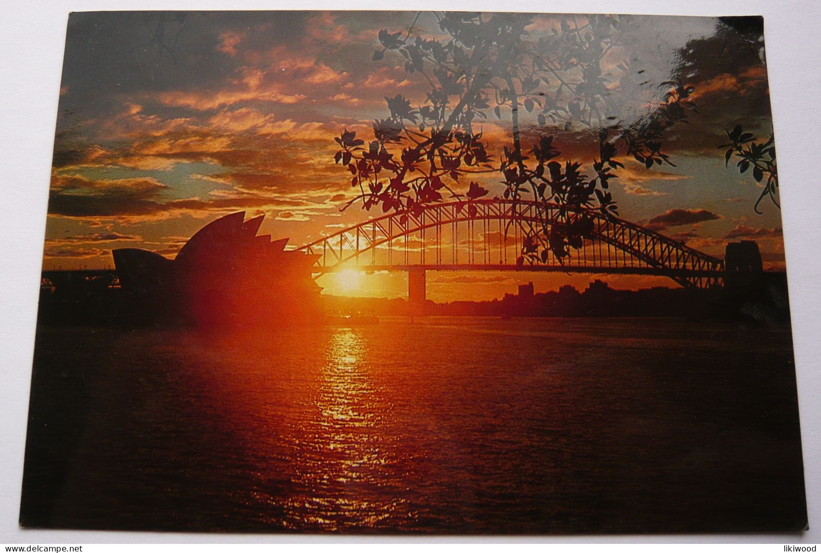 Sydney Opera House And Harbour Bridge, Silhouetted Against The Sunset - Sydney