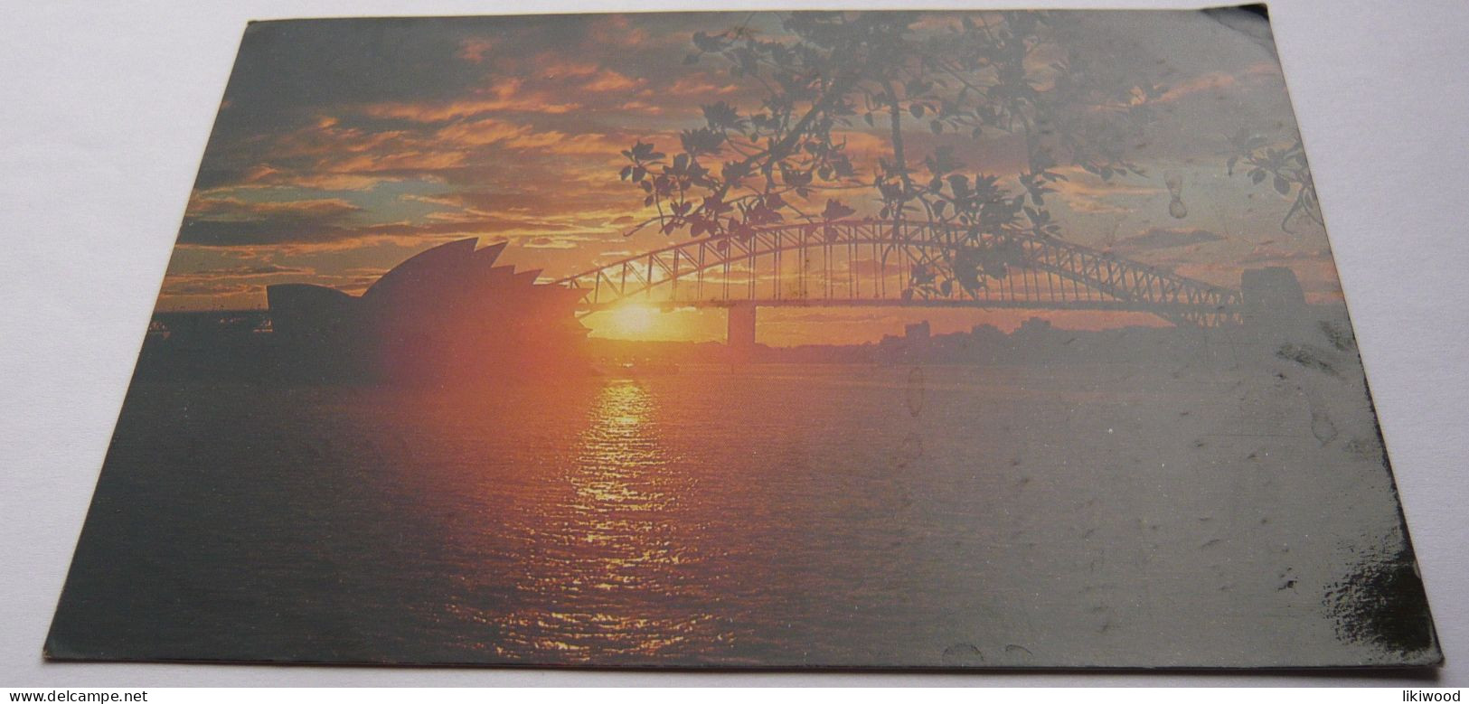 Sydney Opera House And Harbour Bridge, Silhouetted Against The Sunset - Sydney