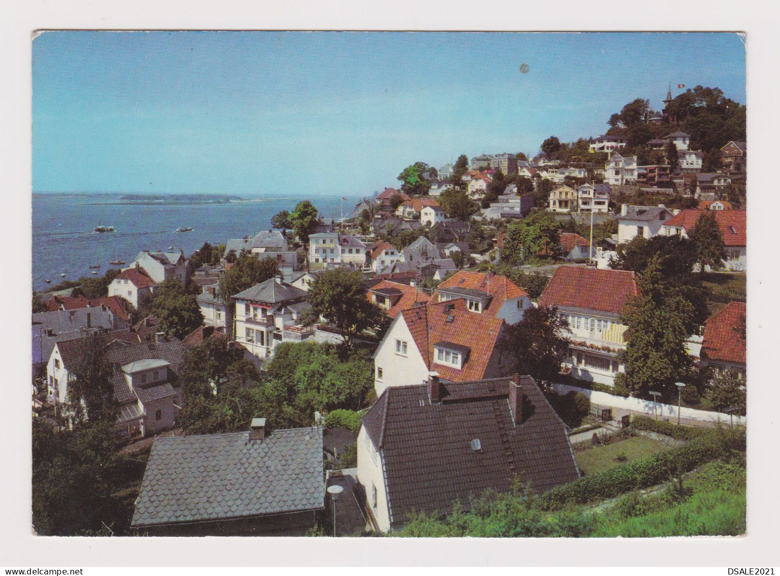 Germany Bundes Hamburg View Photo Postcard 1970s With Topic Stamp EUROPA CEPT 40Pf. Sent Abroad (68013) - 1978