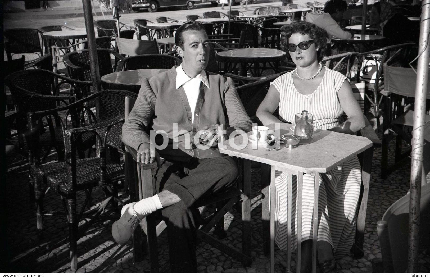 10 SLIDES SET 1960 COUPLE MAN WOMAN FEMME PLAGE BEACH 90mm ORIGINAL AMATEUR NEGATIVE NOT PHOTO NO FOTO - Other & Unclassified
