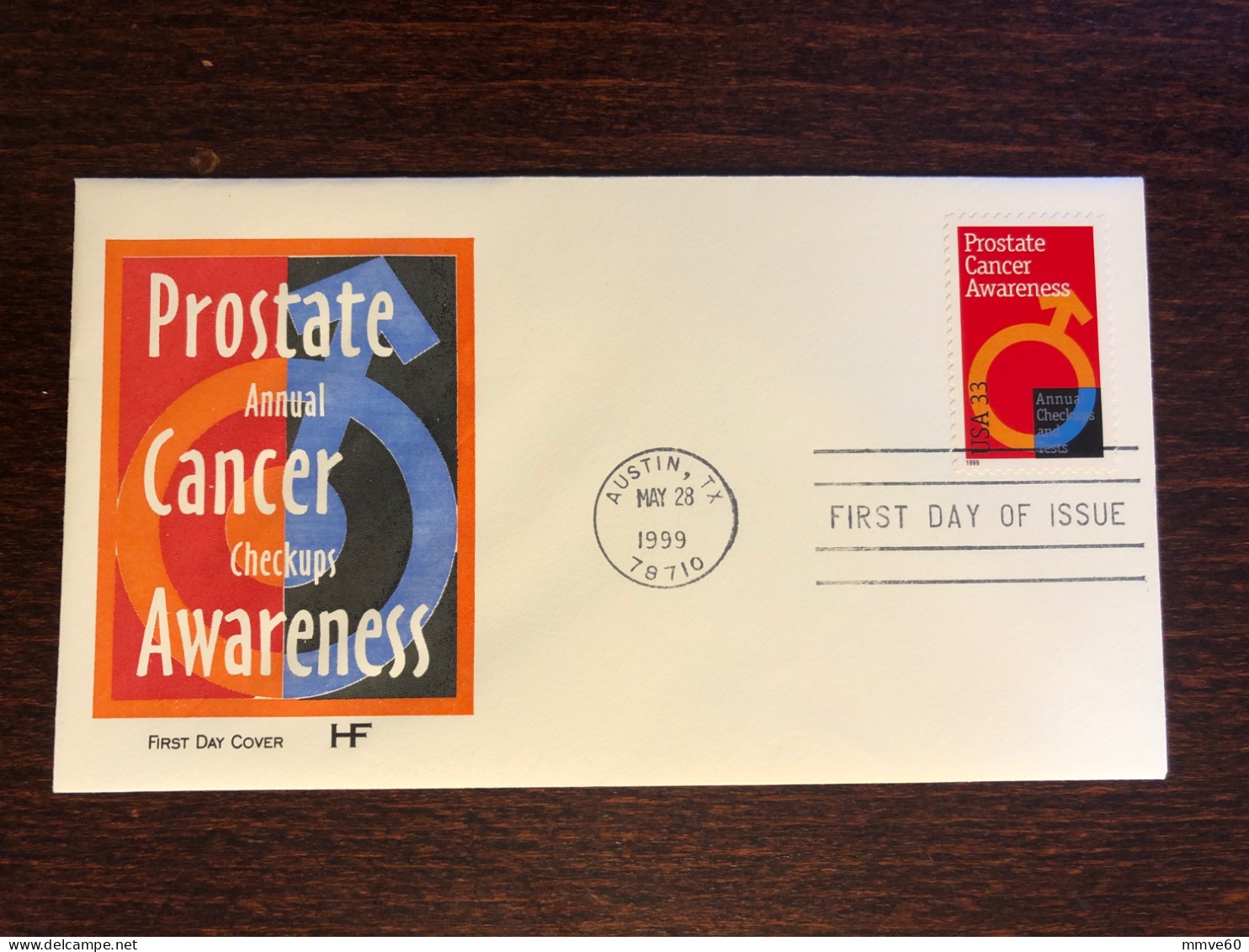 USA FDC COVER 1999 YEAR PROSTATE CANCER ONCOLOGY HEALTH MEDICINE STAMPS - 1991-2000