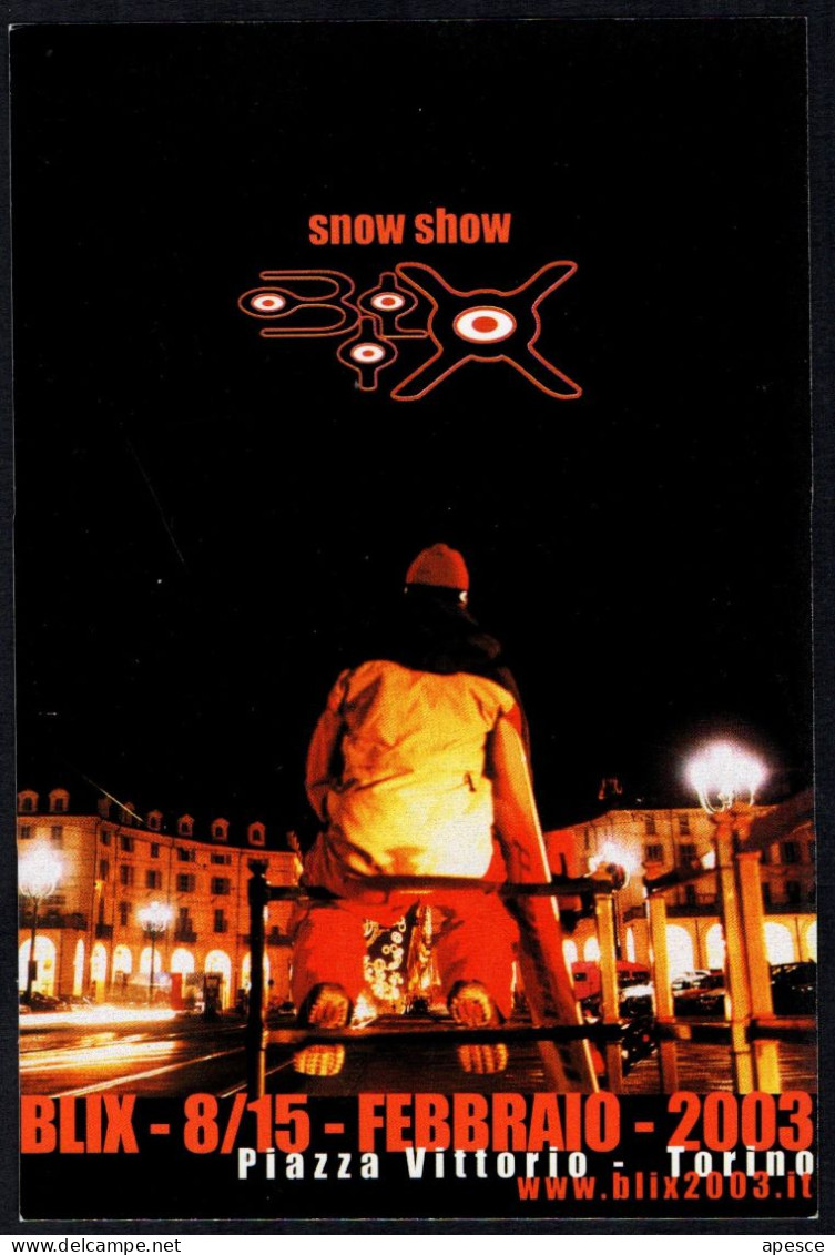 SNOWBOARD - ITALIA TORINO 2003 - BLIX SNOW SHOW - PROMOCARD - I - Sports D'hiver