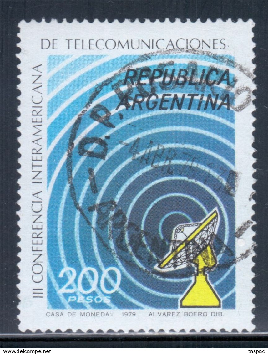 Argentina 1979 Mi# 1382 Used - Third Inter-American Telecommunications Conference, Buenos Aires / Space - South America