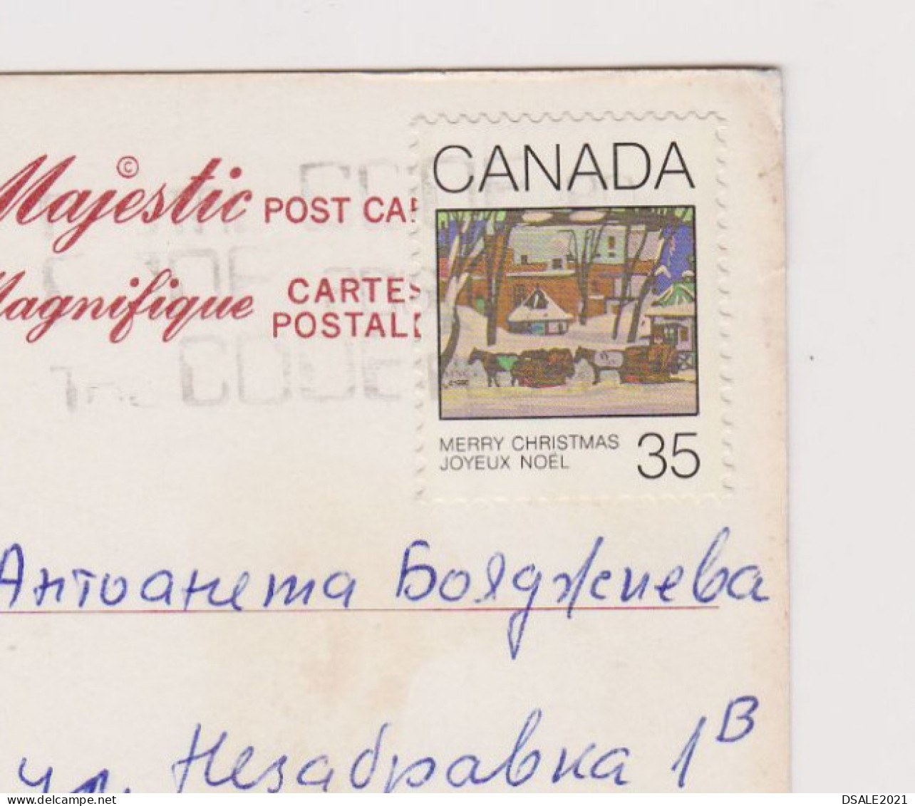 CANADA Ottawa Parliament Hill View RPPc, 1980s With Topic Stamp 35c. Sent Airmail To Bulgaria (67975) - Storia Postale