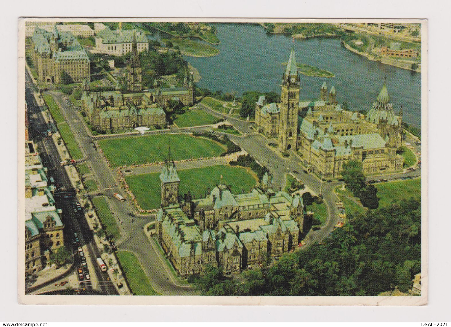 CANADA Ottawa Parliament Hill View RPPc, 1980s With Topic Stamp 35c. Sent Airmail To Bulgaria (67975) - Covers & Documents