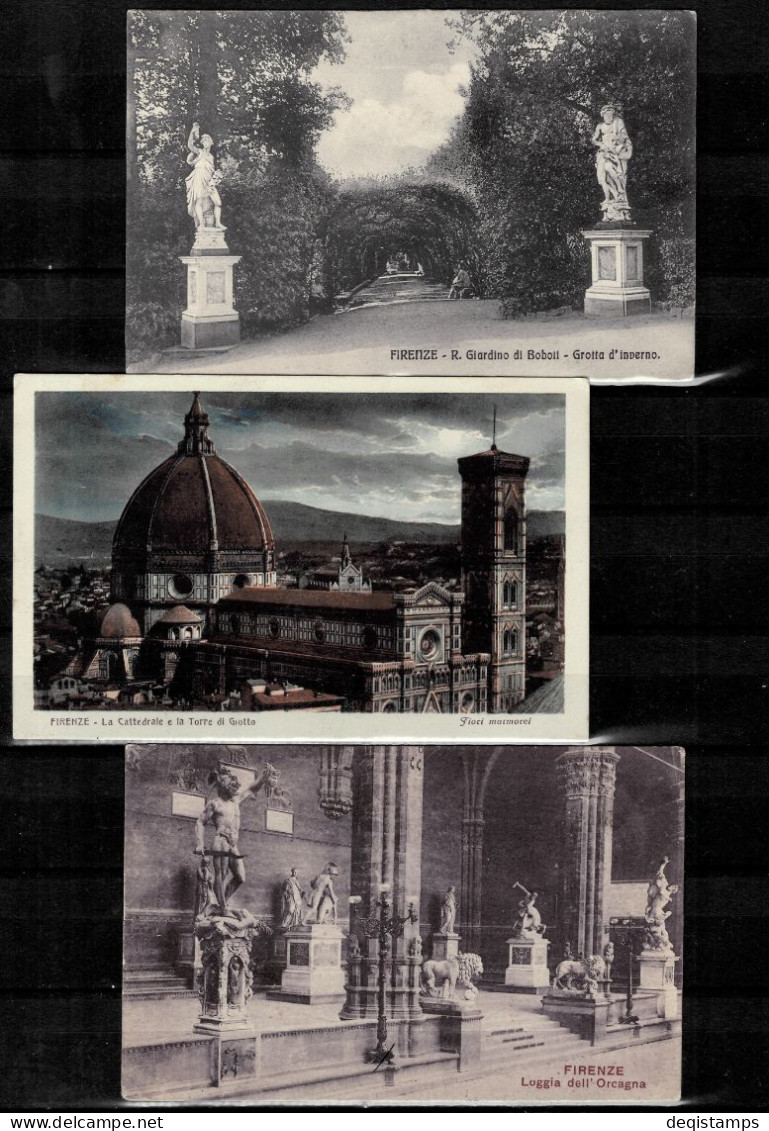 Italy / Firence 1910/30  Postcards - Colecciones Y Lotes