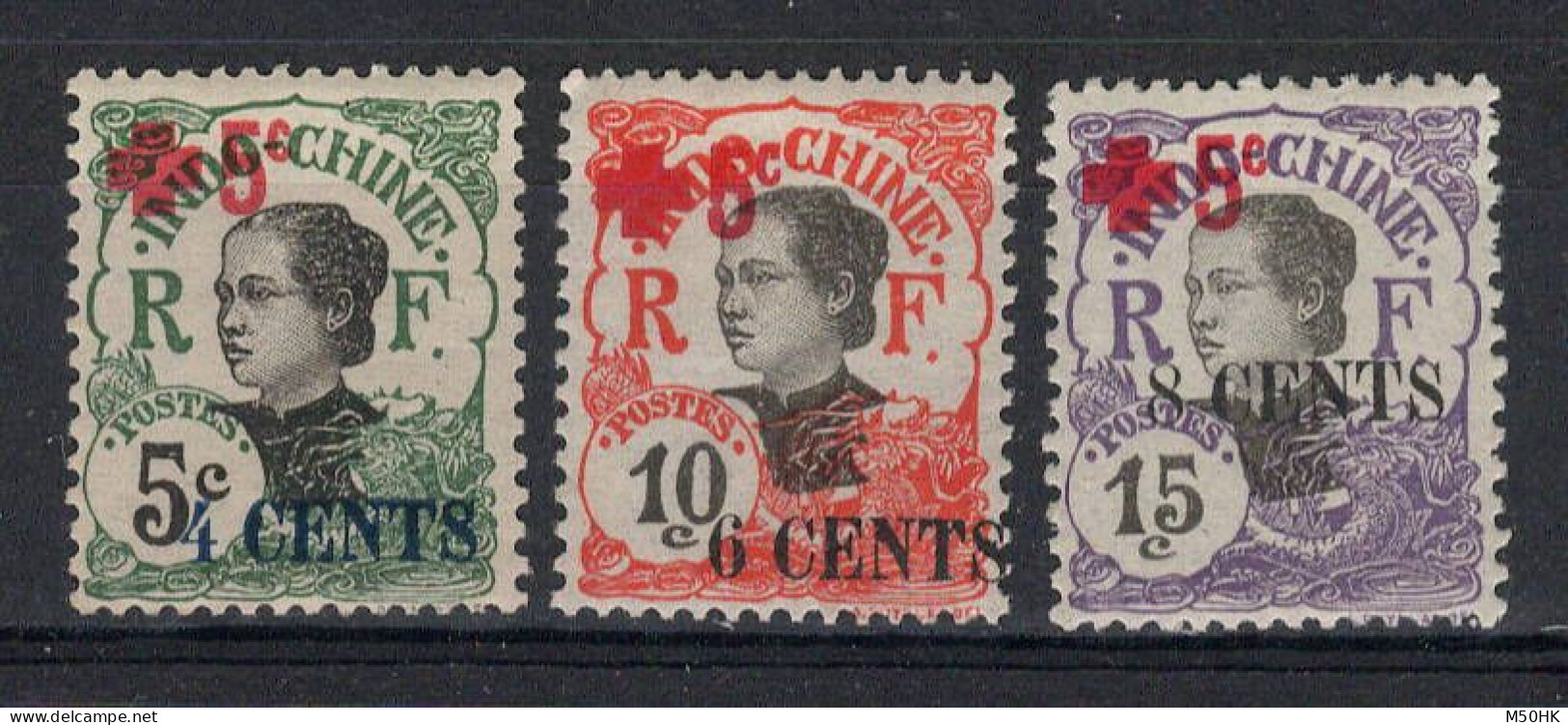 Indochine - YV 69 à 71 N* MH Complète , Croix Rouge , Cote 30,50 Euros - Unused Stamps