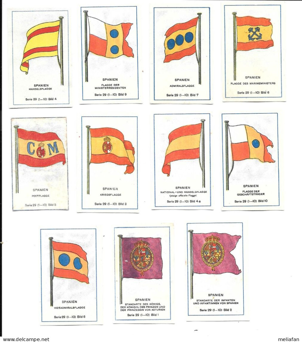 DD74 - VIGNETTES CIGARETTES MASSARY - DRAPEAUX - ESPAGNE - Autres & Non Classés