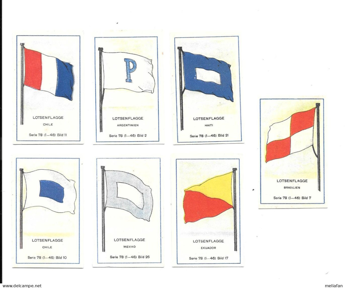 DZ17 - VIGNETTES CIGARETTES MASSARY - NAVY PILOT FLAGS - HAITI - CHILI - BRESIL - ARGENTINE - MEXIQUE - EQUATEUR - Autres & Non Classés