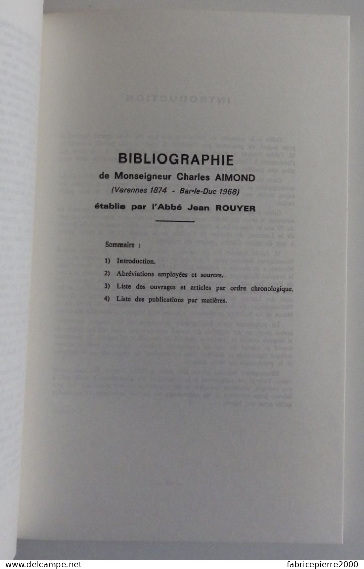 BULLETIN DES SOCIETES D'HISTOIRE ET D'ARCHEOLOGIE DE LA MEUSE N°6 1969 EXCELLENT ETAT Bar-le-Duc Verdun Commercy Aimond - Lorraine - Vosges