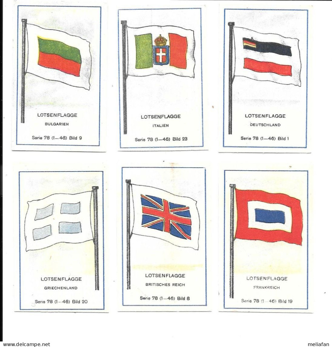 DZ18 - VIGNETTES CIGARETTES MASSARY - NAVY PILOT FLAGS - FRANCE - GRECE - BULGARIE - ALLEMAGNE - ITALIE - ROYAUME UNI - Altri & Non Classificati