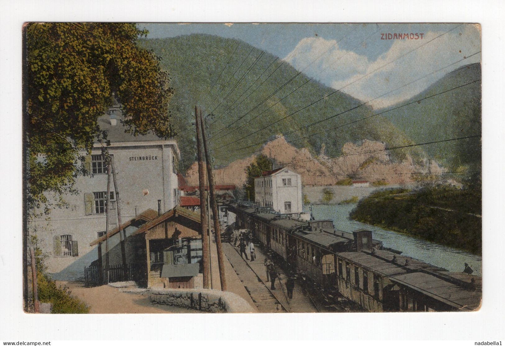 1920. KINGDOM OF SHS,SLOVENIA,ZIDANI MOST,STEINBRUCK RAILWAY STATION,POSTCARD,USED TO BELGRADE - Yougoslavie