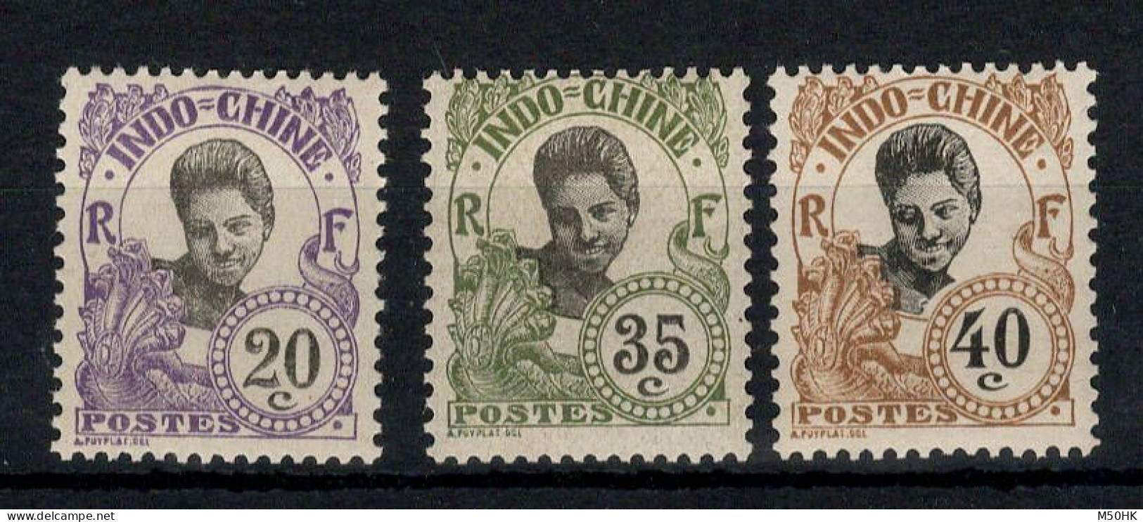 Indochine - YV 47 / 50 / 51 N* MH , Cote 16 Euros - Neufs