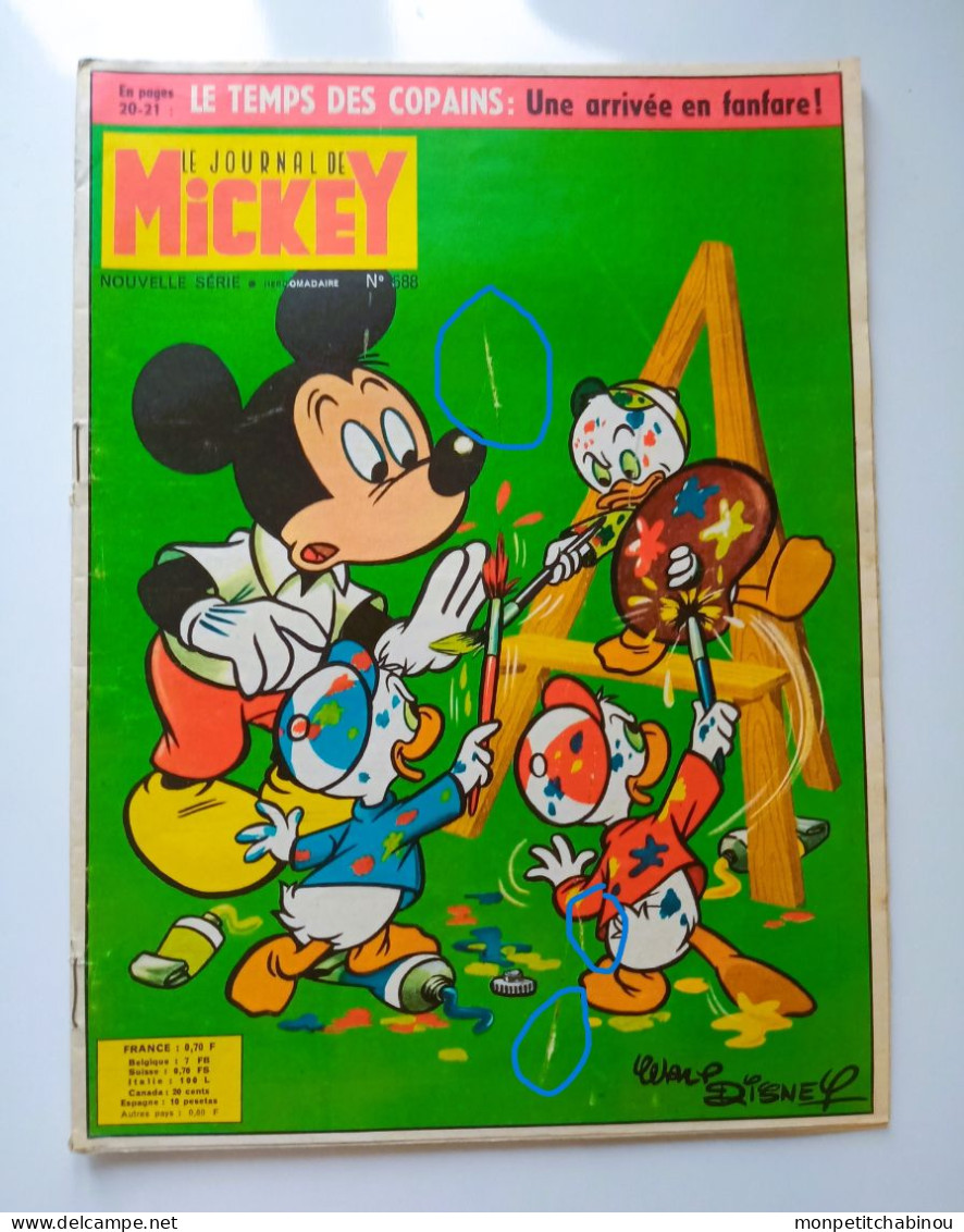 JOURNAL DE MICKEY N°588 (01 Septembre 1963) - Disney