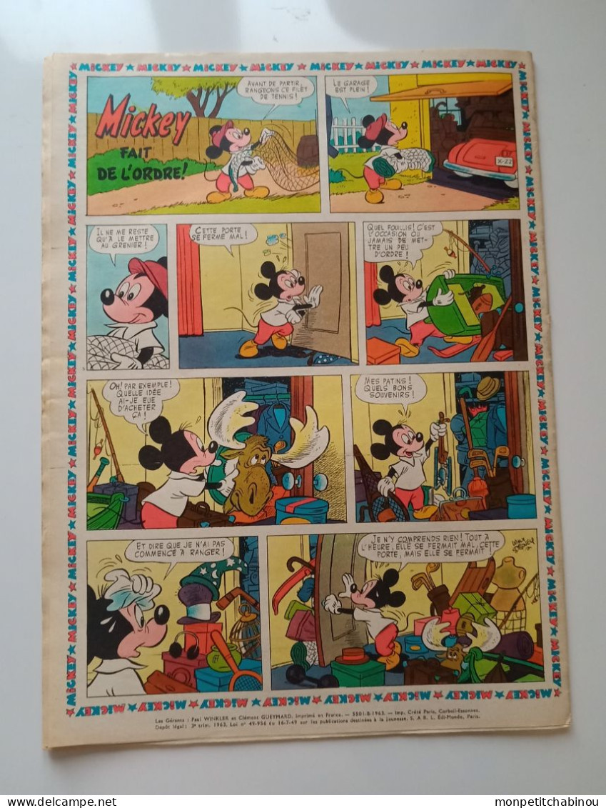 JOURNAL DE MICKEY N°588 (01 Septembre 1963) - Disney