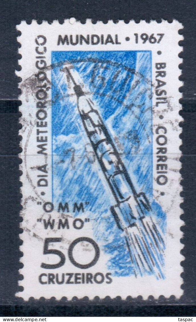 Brazil 1967 Mi# 1128 Used - World Meteorological Day / Research Rocket / Space - Oblitérés