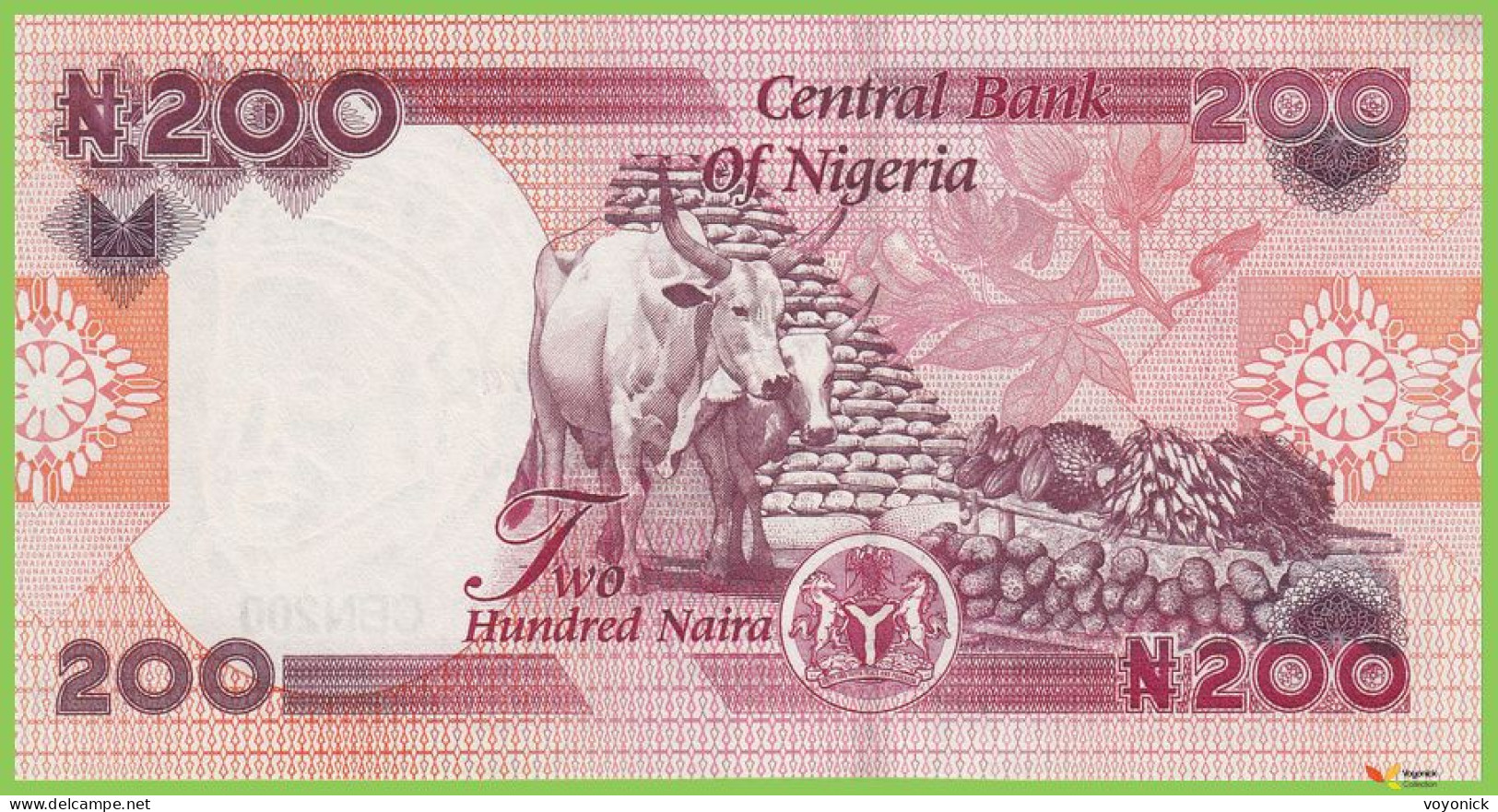 Voyo NIGERIA 200 Naira 2022 P47 B244a AJ/22 UNC - Nigeria