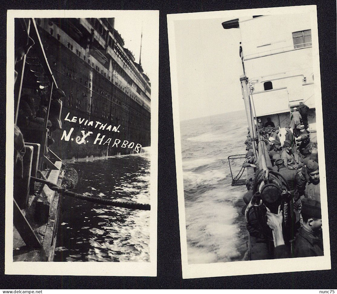 10 Photos • LEVIATHAN 1919 • Return 89th Division • Ship AEF NY World War 1  WW1 - America