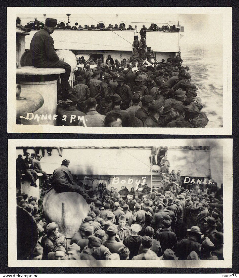 10 Photos • LEVIATHAN 1919 • Return 89th Division • Ship AEF NY World War 1  WW1 - América