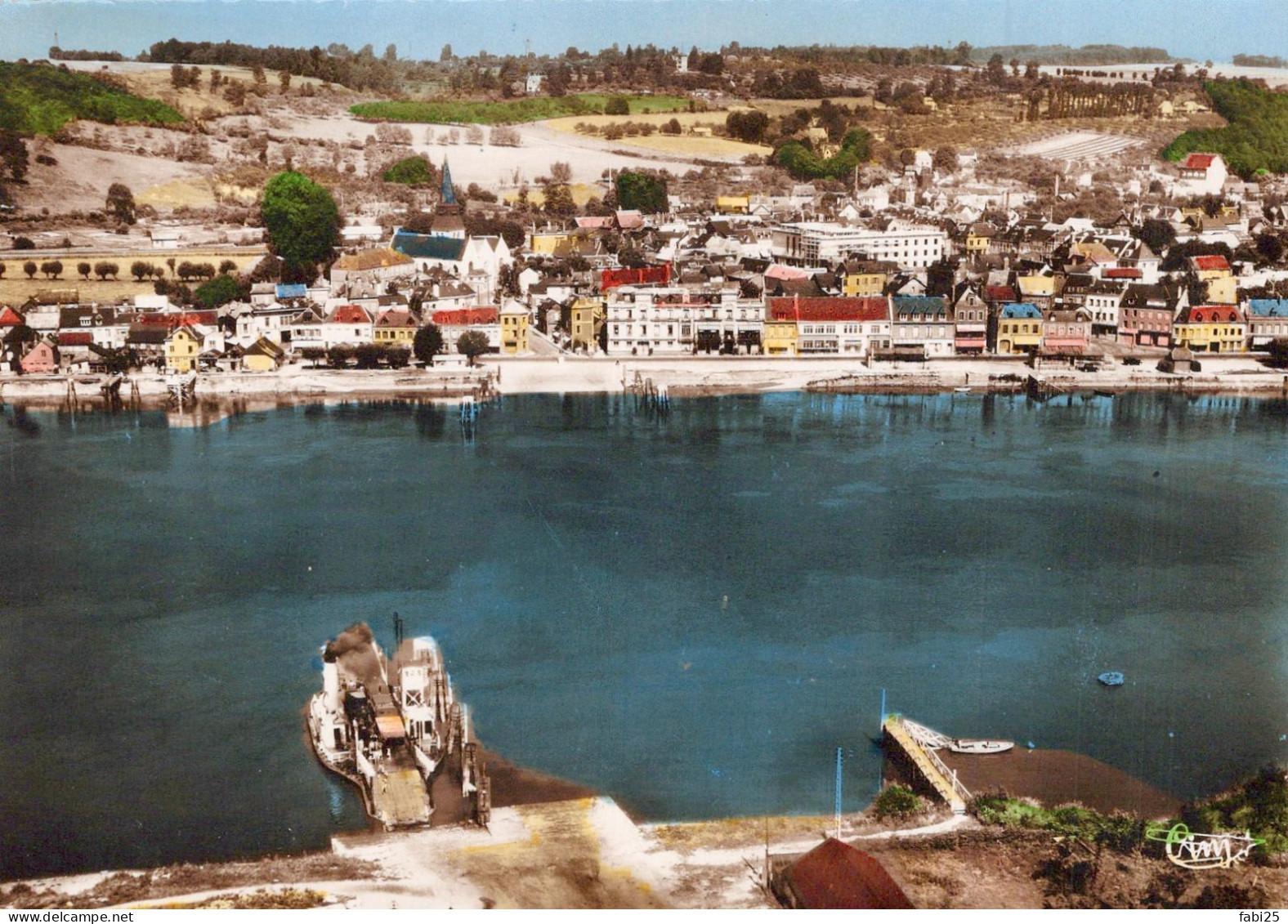 DUCLAIR VUE AERIENNE LA BAC - Duclair