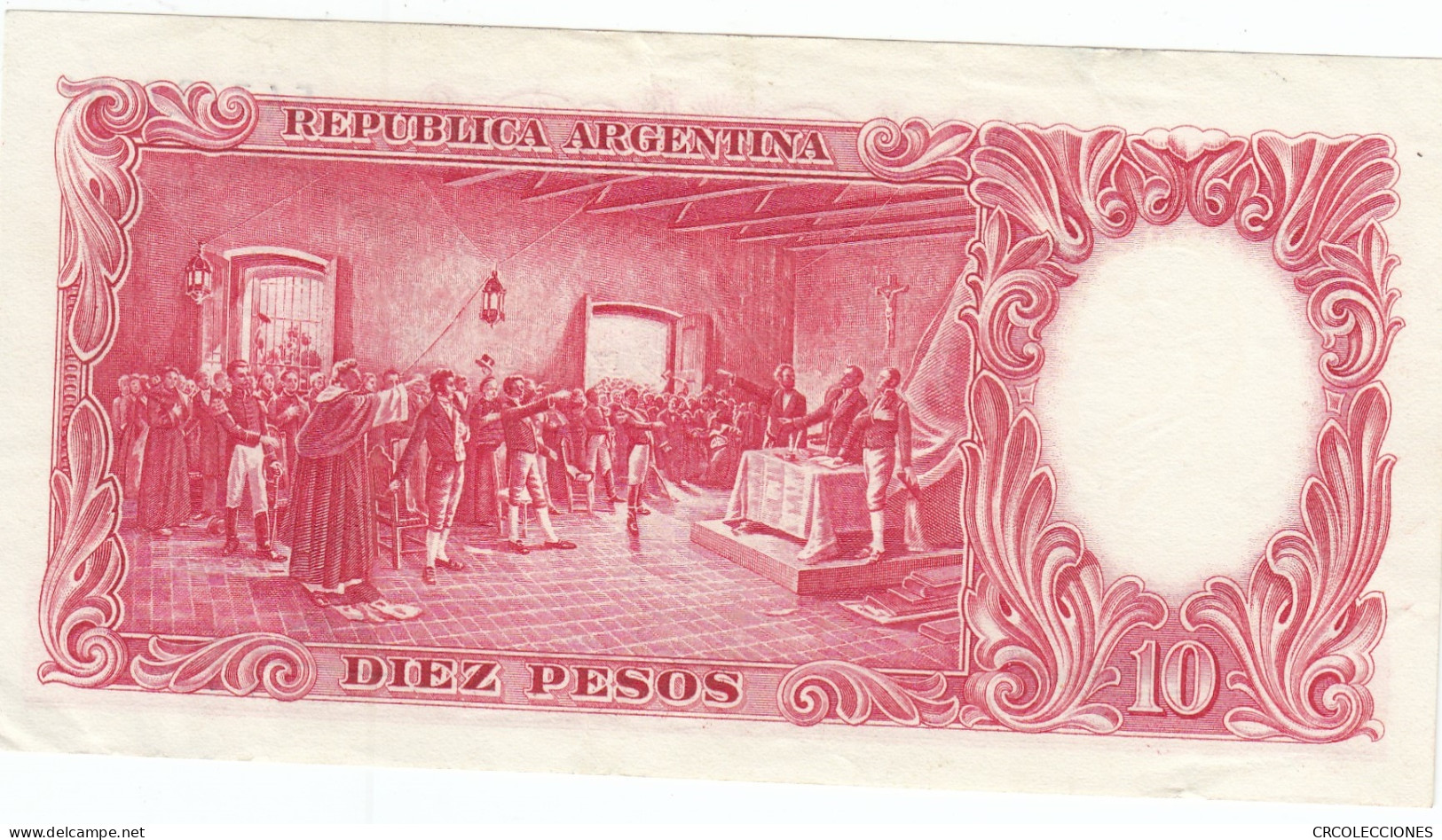 BILLETE ARGENTINA 10 PESOS 1960 P-270c - Autres - Amérique