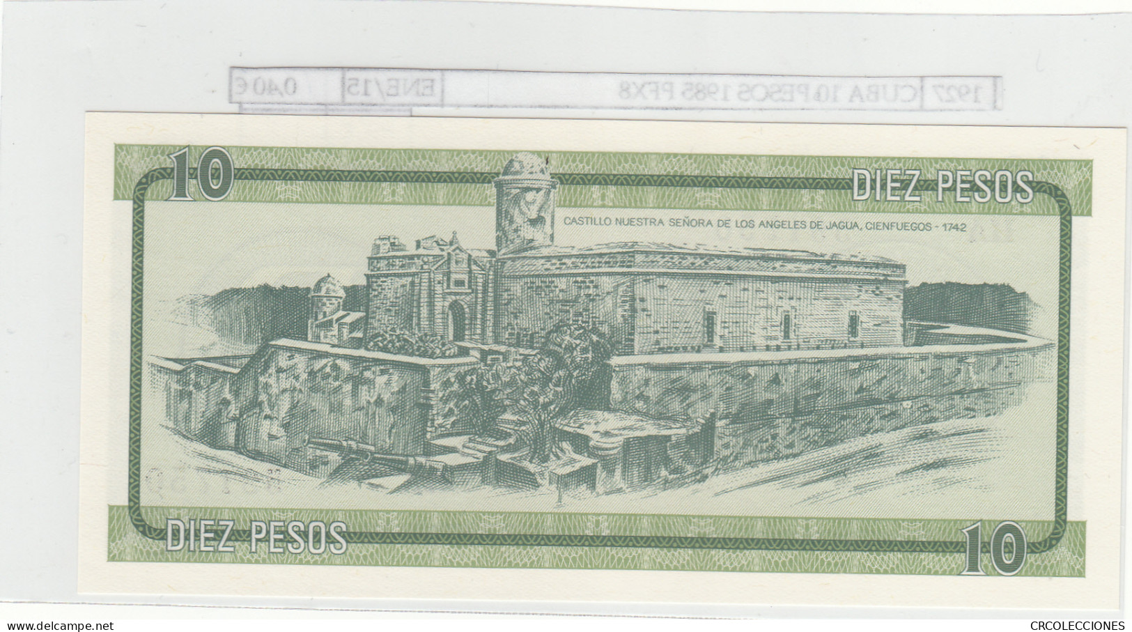 BILLETE CUBA 10 PESOS SERIE B 1985 P-FX8 N01927 - Other - America