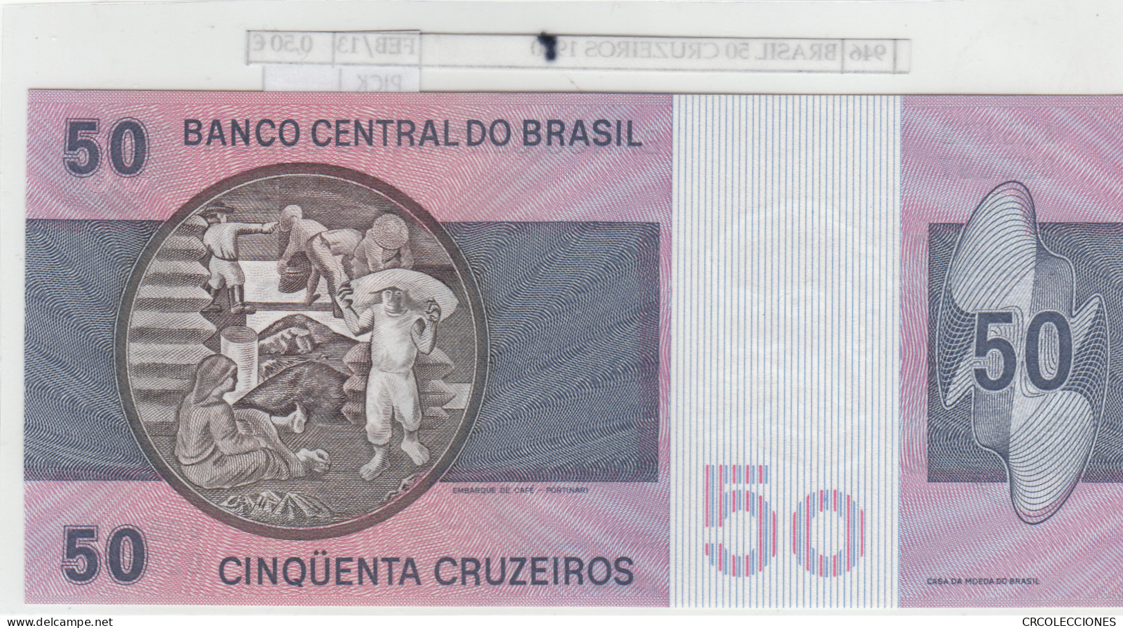 BILLETE BRASIL 50 CRUZEIROS 1980 P-194c  - Autres - Amérique