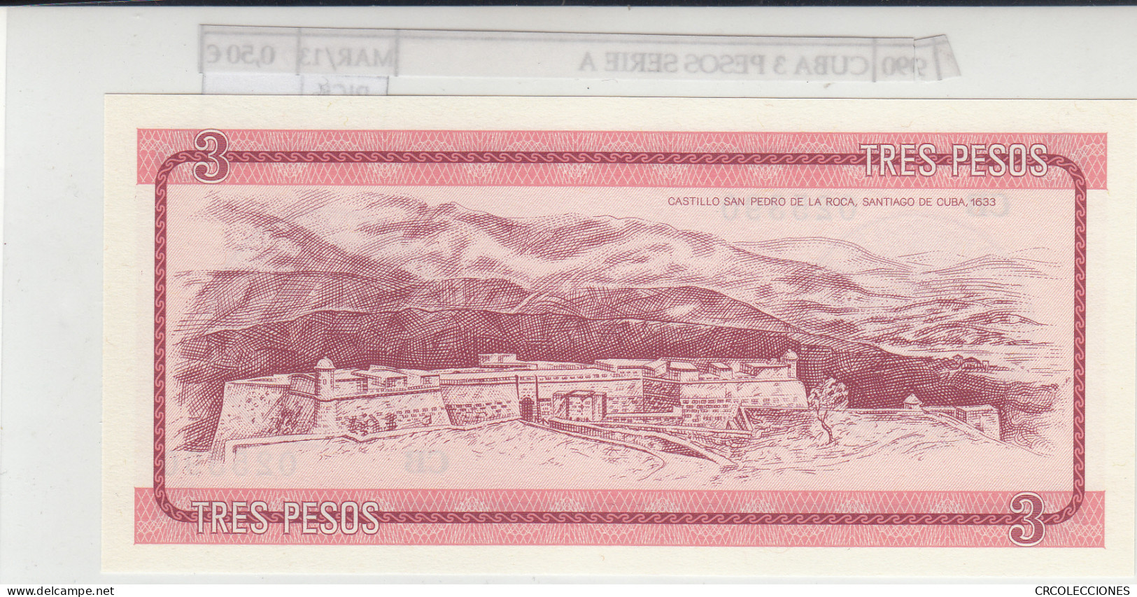 BILLETE CUBA 3 PESOS SERIE A 1985 P-FX2 - Other - America