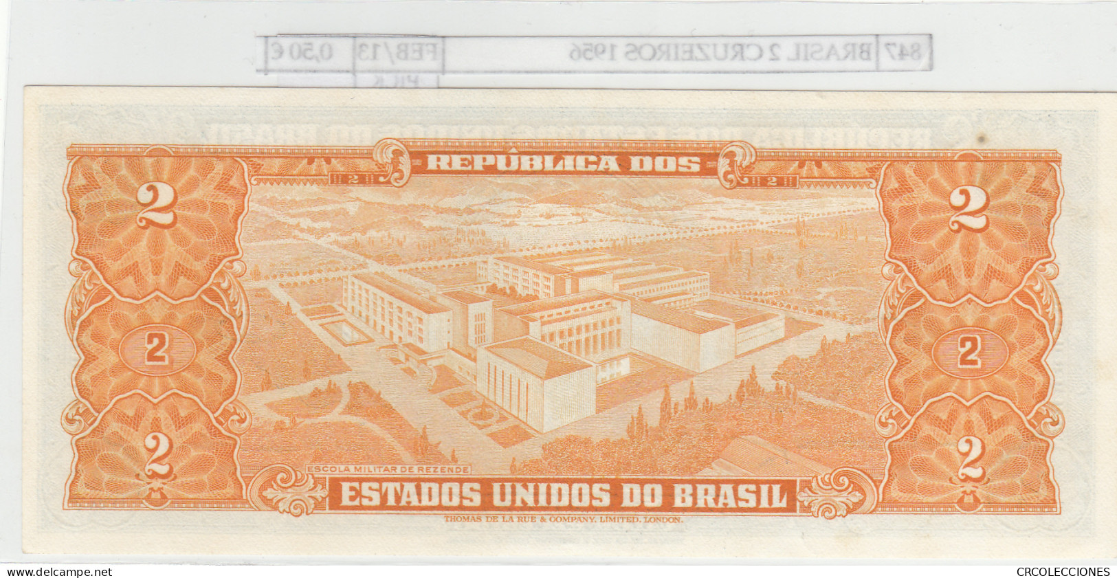 BILLETE BRASIL 2 CRUZEIROS 1956 P-157Аb - Sonstige – Amerika