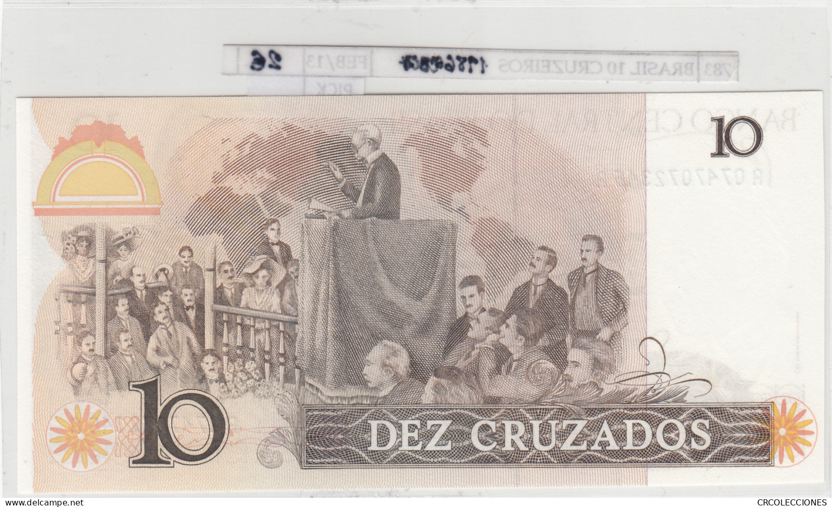 BILLETE BRASIL 10 CRUZEIROS ND 1986 P-209a.1  - Sonstige – Amerika