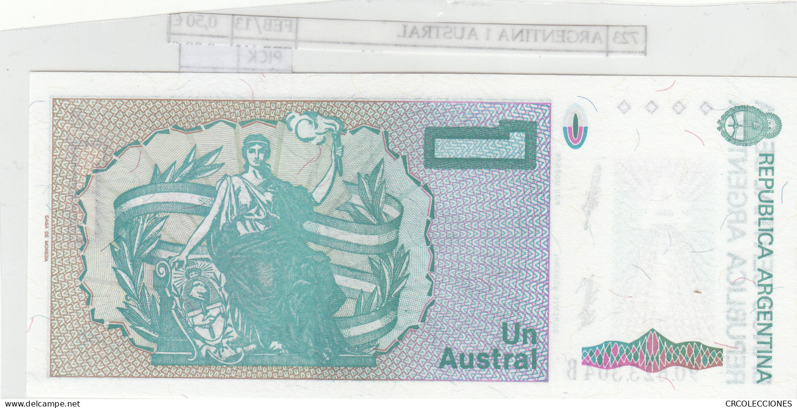 BILLETE ARGENTINA 1 AUSTRAL 1986 323b.2 - Other - America