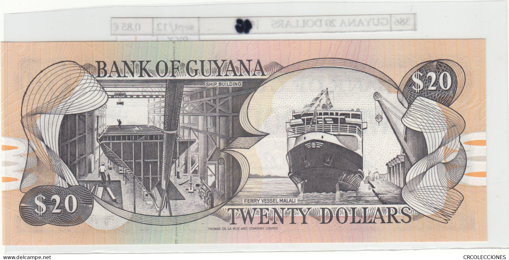 BILLETE GUYANA 20 DOLARES 1996 P-30c - Autres - Amérique