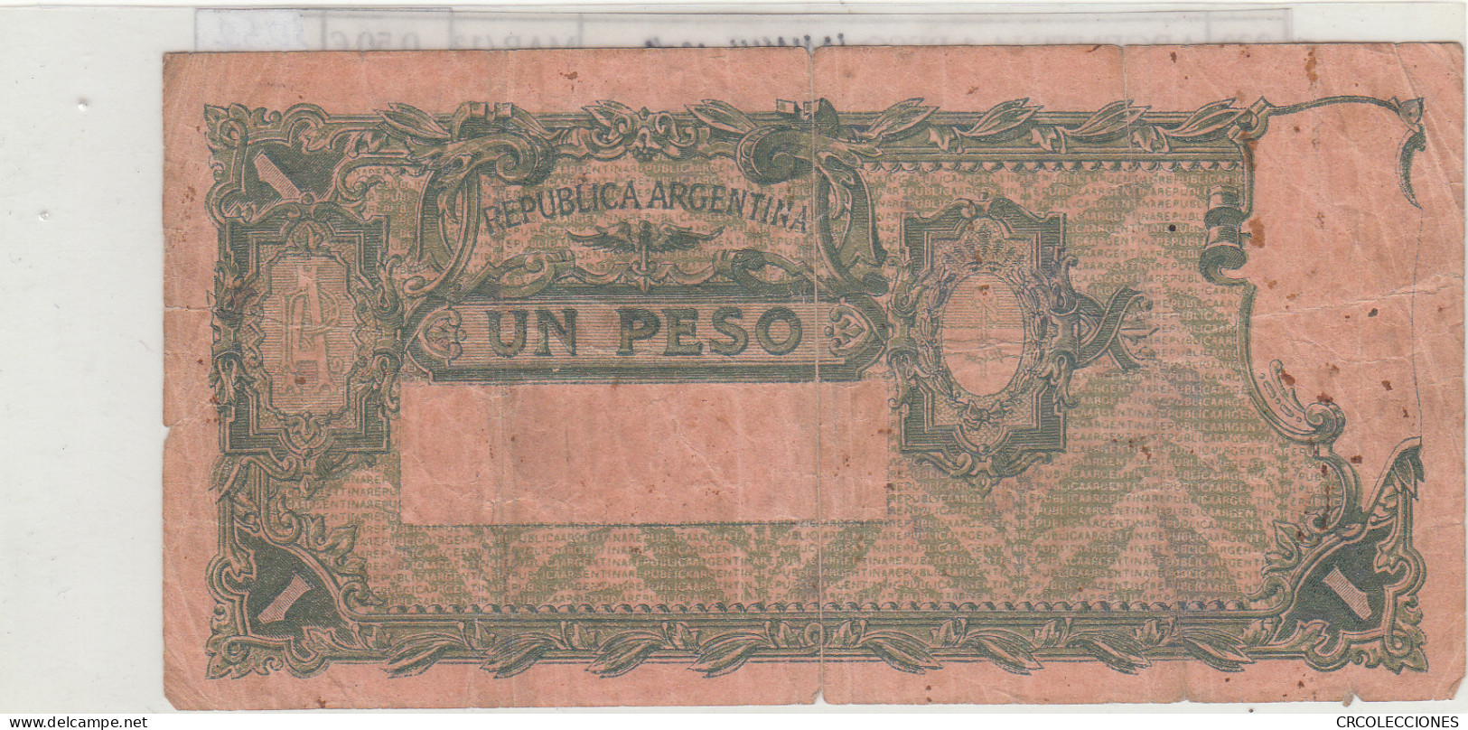 BILLETE ARGENTINA 1 PESO 1908 P-243a.4 - Andere - Amerika