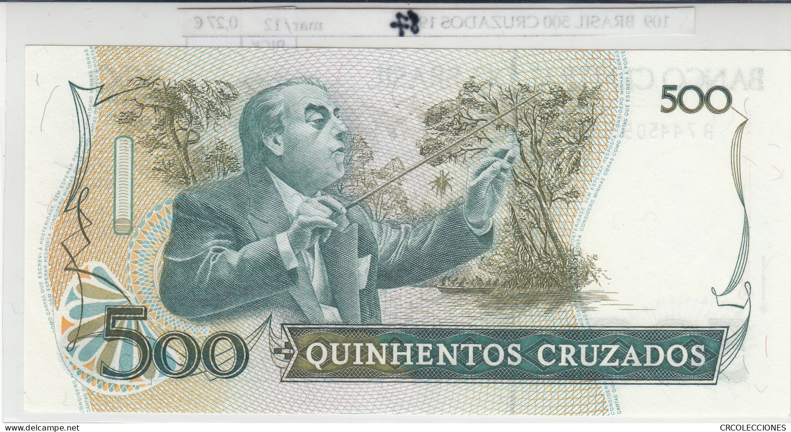 BILLETE BRASIL 500 CRUZADOS 1987 P-212c - Other - America