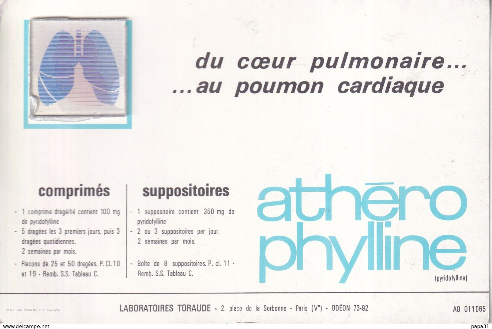 MEDICAMENT  DU COEUR PULMONAIRE ..AU POUMON  CARDIAQUE - Santé