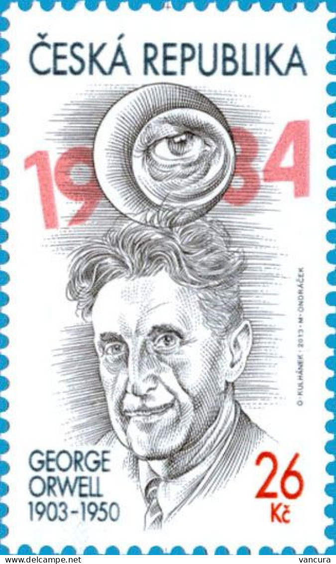 760 Czech Republic George Orwell Anniversary 2013 - Ecrivains