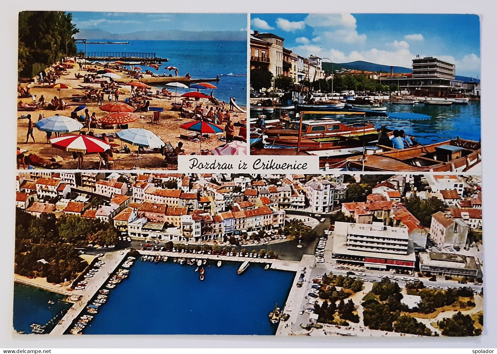 Ex-Yugoslavia-Vintage Photo Postcard-Hrvatska-Crikvenica-Town In Croatia-Pozdrav Iz Crikvenice-1979-used With Stamp - Yougoslavie