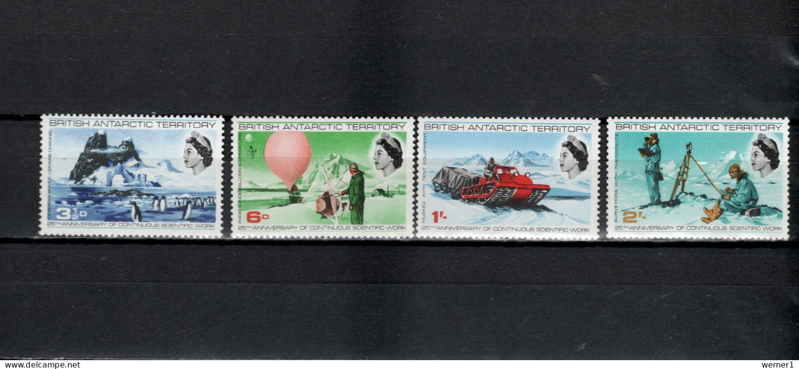 BAT British Antarctic Territory 1969 Space, Antarctic Research Set Of 4 MNH - Océanie