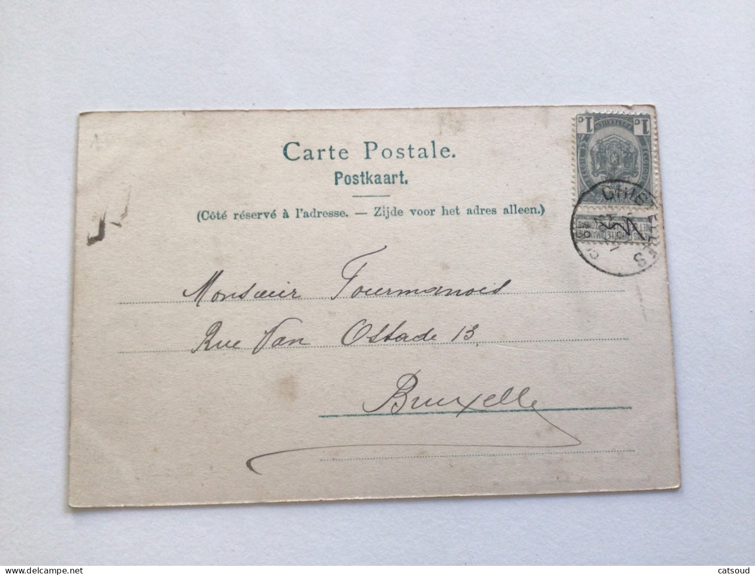Carte Postale Ancienne (1909) Ghistelles Un Coin Du Château De Langhelis - Gistel