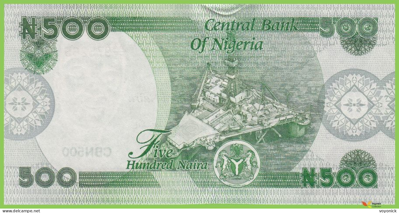 Voyo NIGERIA 500 Naira 2022 P48 B245a AA/9 UNC - Nigeria