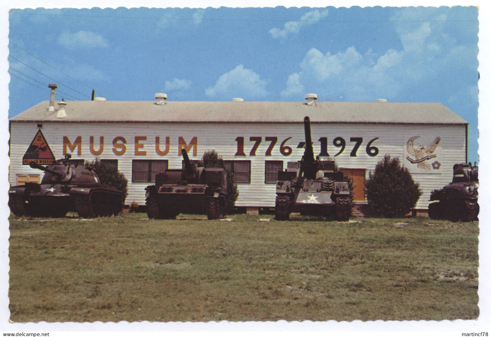 USA Texas Fort Hood Museum 2nd Armored Division Famed As Hell On Wheels 1984 - Autres & Non Classés